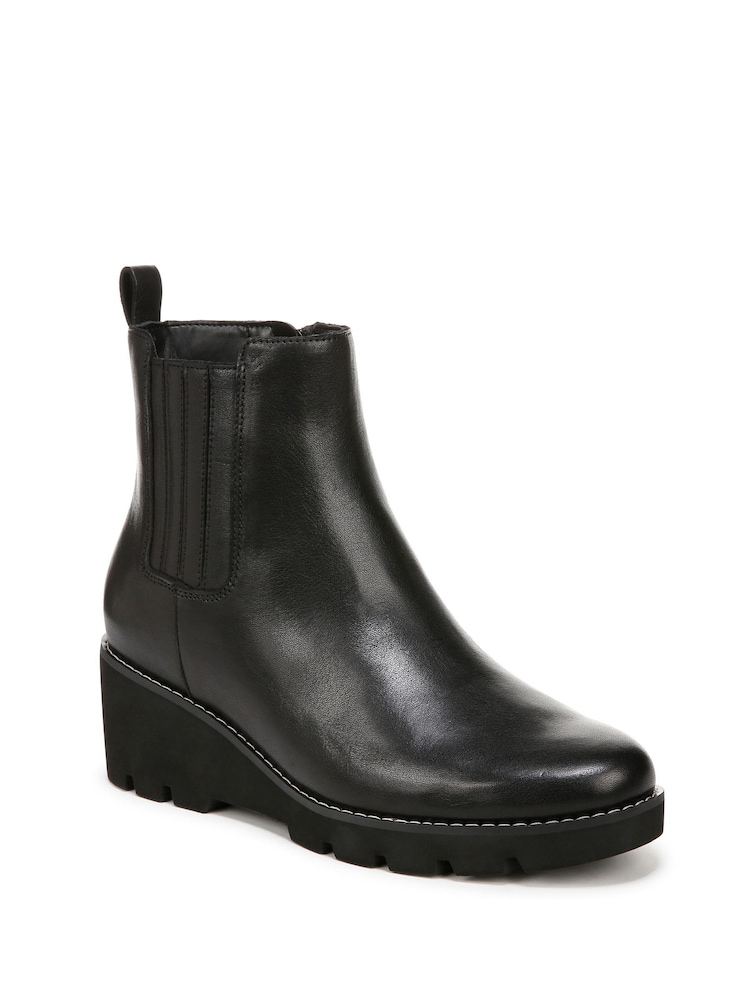 Vionic Wide Fit Aria Leather Ankle Boots - Image 3 of 10