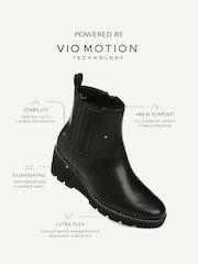 Vionic Wide Fit Aria Leather Ankle Boots - Image 9 of 10