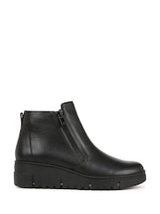 Vionic Uptown Sur Wide Fit Leather Ankle Boots - Image 1 of 10