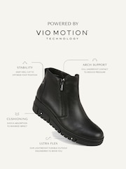 Vionic Uptown Sur Wide Fit Leather Ankle Boots - Image 9 of 10