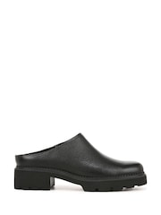 črna - Vionic Fairfax v standardnem krogu Waxed Suede Mule čevlji - Slika 2 iz 11