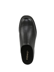 črna - Vionic Fairfax v standardnem krogu Waxed Suede Mule čevlji - Slika 7 iz 11
