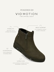 Vionic Uptown Sur Wide Fit Leather Ankle Boots - Image 9 of 11