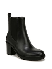 Vionic Truckee Wide Fit Block Heel Leather Ankle Boots - Image 3 of 10