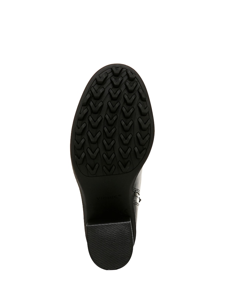 Vionic Truckee Wide Fit Block Heel Leather Ankle Boots - Image 7 of 10