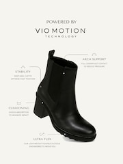 Vionic Truckee Wide Fit Block Heel Leather Ankle Boots - Image 9 of 10