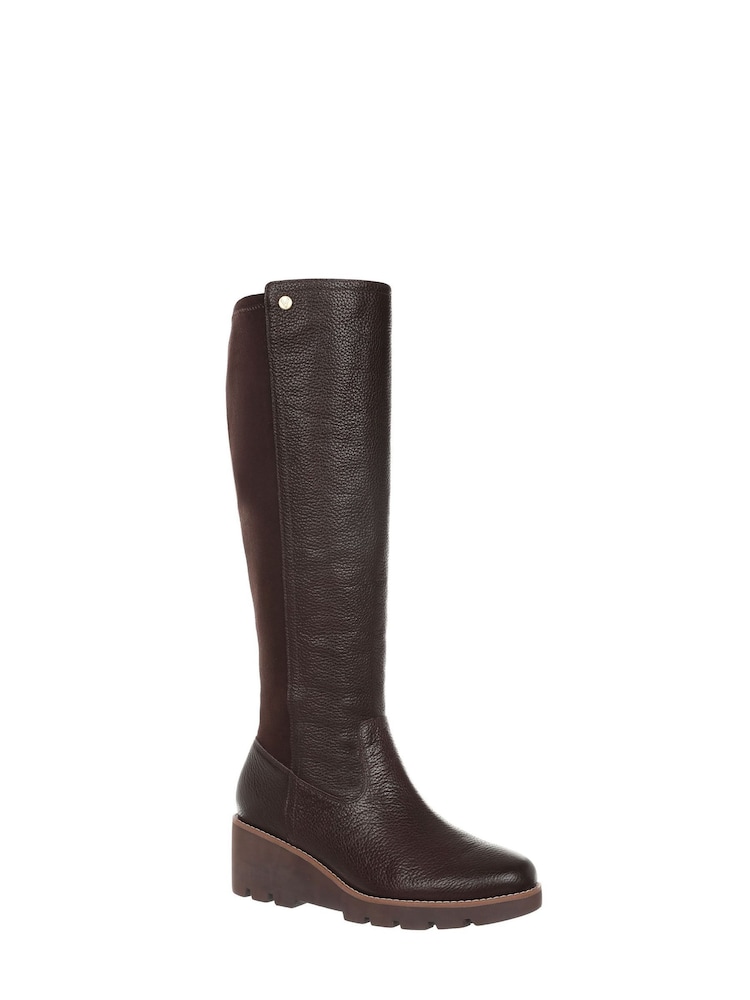 Vionic Wide Fit Ashland Knee High Leather Boots - Image 1 of 9 Vionic Wide Fit Ashland Knee High Leather Boots - Image 1 of 9