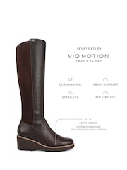 Vionic Wide Fit Ashland Knee High Leather Boots - Image 7 of 9
