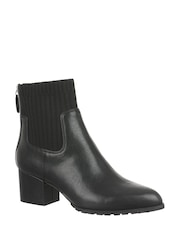Vionic Barstow Stiefeletten aus Leder in breiter Passform, Schwarz - Bild 1 von 8