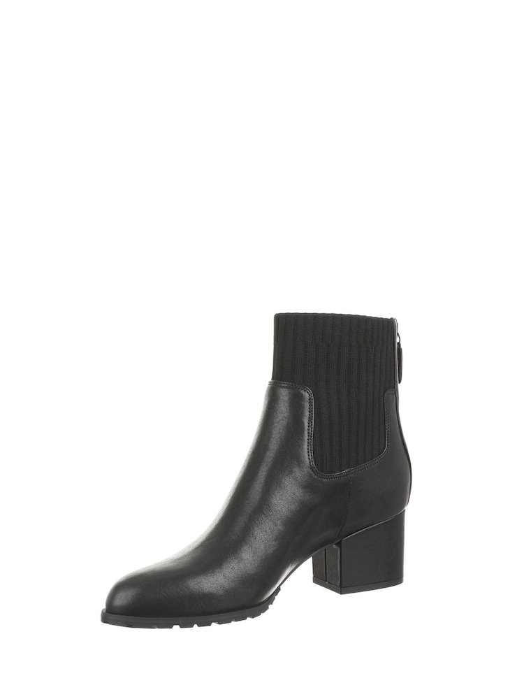 Vionic Barstow Stiefeletten aus Leder in breiter Passform, Schwarz - Bild 2 von 8