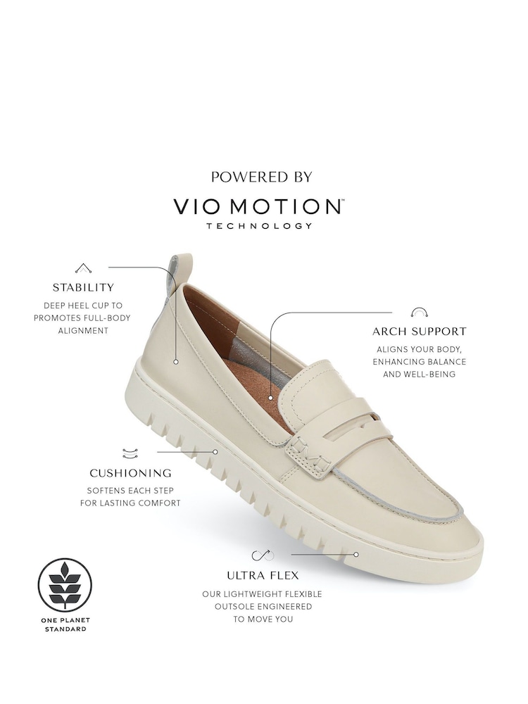 Vionic Uptown Regular Fit Leather Slip On Loafers - Image 8 of 10