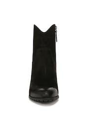 Vionic Bishop Wide Fit Waxy Suede Western Black Boots - Image 3 of 9