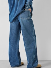 Hush Blue Oversized Katie Straight Leg Jeans - Image 3 of 5