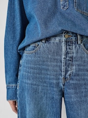 Hush Blue Oversized Katie Straight Leg Jeans - Image 4 of 5