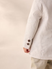 Neutral Ticking Stripe Blazer (3mths-9yrs) - Image 4 of 9