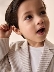 Neutral Ticking Stripe Blazer (3mths-9yrs) - Image 5 of 9