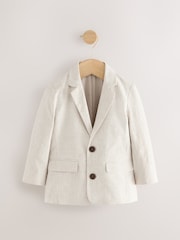 Neutral Ticking Stripe Blazer (3mths-9yrs) - Image 6 of 9