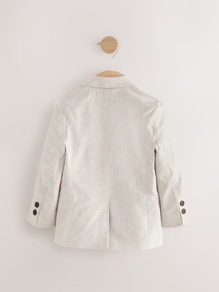Neutral Ticking Stripe - Blazer (3 mnd - 9 jr) - Image 7 of 9