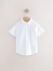 Navy Cotton/Linen Blend Waistcoat, Shirt & Bow Tie Set (3mths-9yrs) - Image 6 of 7