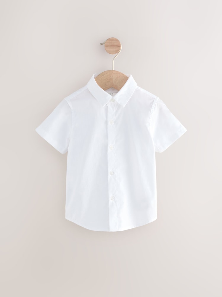 marine - Ensemble Gilet, Chemises et Cravate Nœud en Coton/Lin Blend (3mths-9yrs) - Image 6 of 7