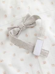 Neutral Bear Pinstripe Waistcoat/Shirt/Shorts & Bow Tie Set (3mths-9yrs) - Image 8 of 8