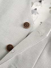 Grey Puppytooth Waistcoat, Shirt and Bowtie Set (3mths-9yrs) - Image 11 of 12