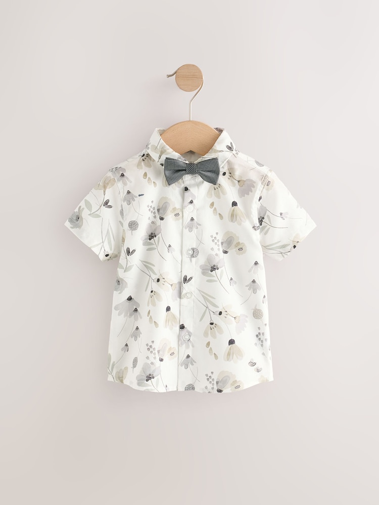 Grey Puppytooth Waistcoat, Shirt and Bowtie Set (3mths-9yrs) - Image 6 of 12