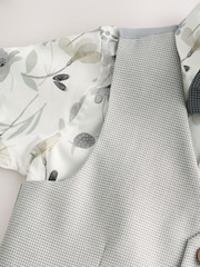 Grey Puppytooth Waistcoat, Shirt and Bowtie Set (3mths-9yrs) - Image 9 of 12