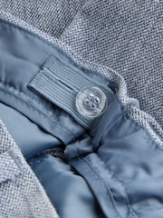 Blue Linen Blend Blazer, T-Shirt & Shorts Set (3mths-9yrs) - Image 10 of 10