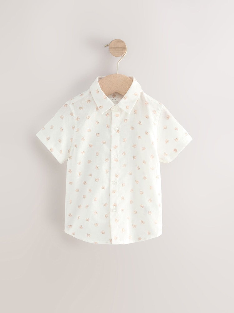Imprimé ours neutre - Ensemble gilet, chemise et nœud papillon (3 mois-9 ans) - Image 7 of 9