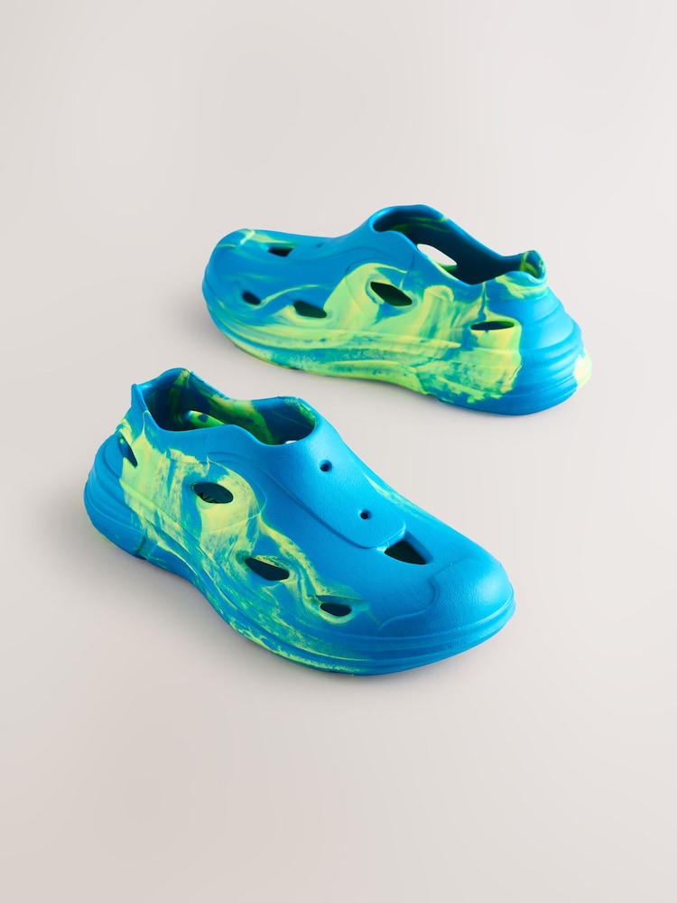 Blue Marble Lightweight Slip On Beach Sandals - Image 1 of 5 Blue Marble Lightweight Slip On Beach Sandals - Image 1 of 5