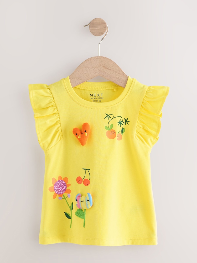 Rot/Geblümt - Vest Tops 4 Pack (3mths-7yrs) - Image 2 of 5