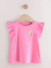 Rot/Geblümt - Vest Tops 4 Pack (3mths-7yrs) - Image 4 of 5