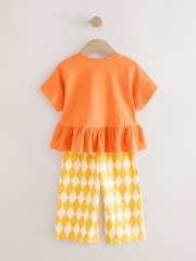 Orange Fruits 100% Cotton Top and Trousers Set 2 Pack (3mths-7yrs) - Image 5 of 7