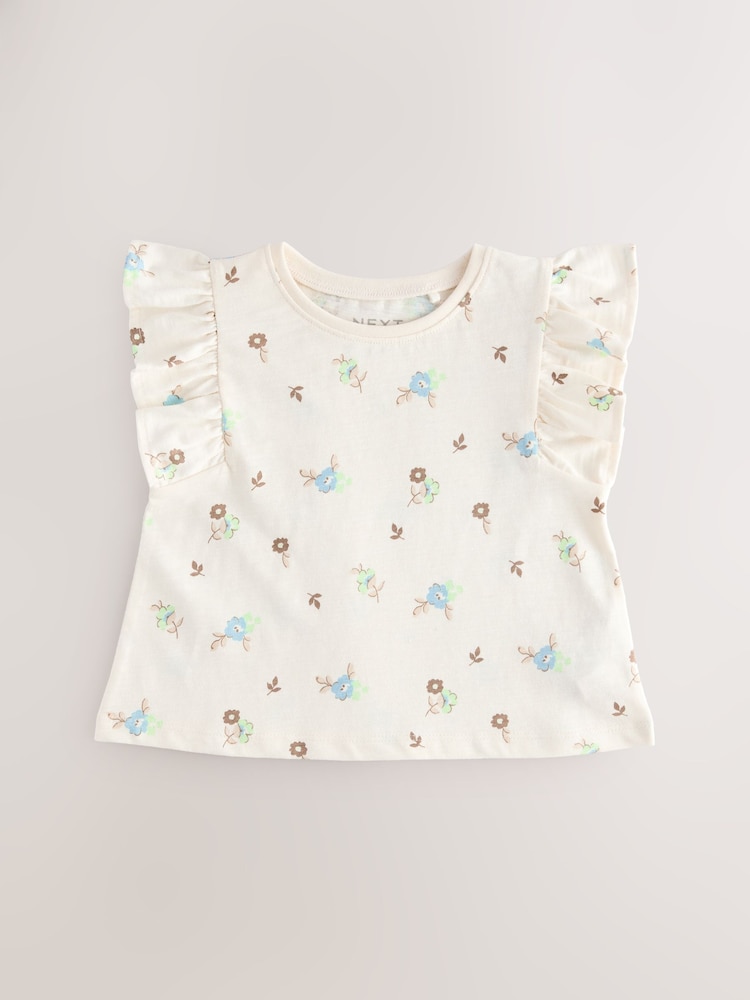 Blue Girl 100% Cotton Vest Tops 4 Pack (3mths-7yrs) - Image 3 of 8