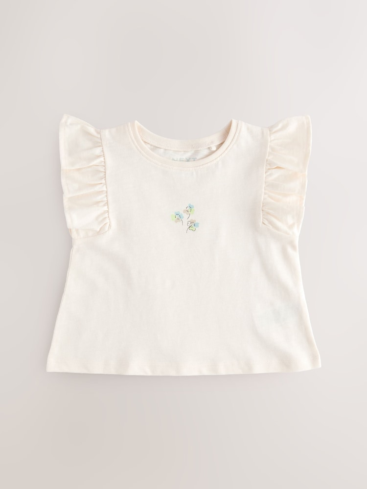Blue Girl 100% Cotton Vest Tops 4 Pack (3mths-7yrs) - Image 4 of 8