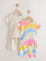 Mavrica - Ribbed Top and Short Set 2 Pack (3mths-7yrs) - Slika 1 iz 8