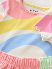 Mavrica - Ribbed Top and Short Set 2 Pack (3mths-7yrs) - Slika 8 iz 8