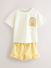 Lilac Purple Top and Shorts Set 3 Pack (3mths-7yrs) - Image 2 of 8