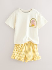 Lilac Purple Top and Shorts Set 3 Pack (3mths-7yrs) - Image 3 of 8