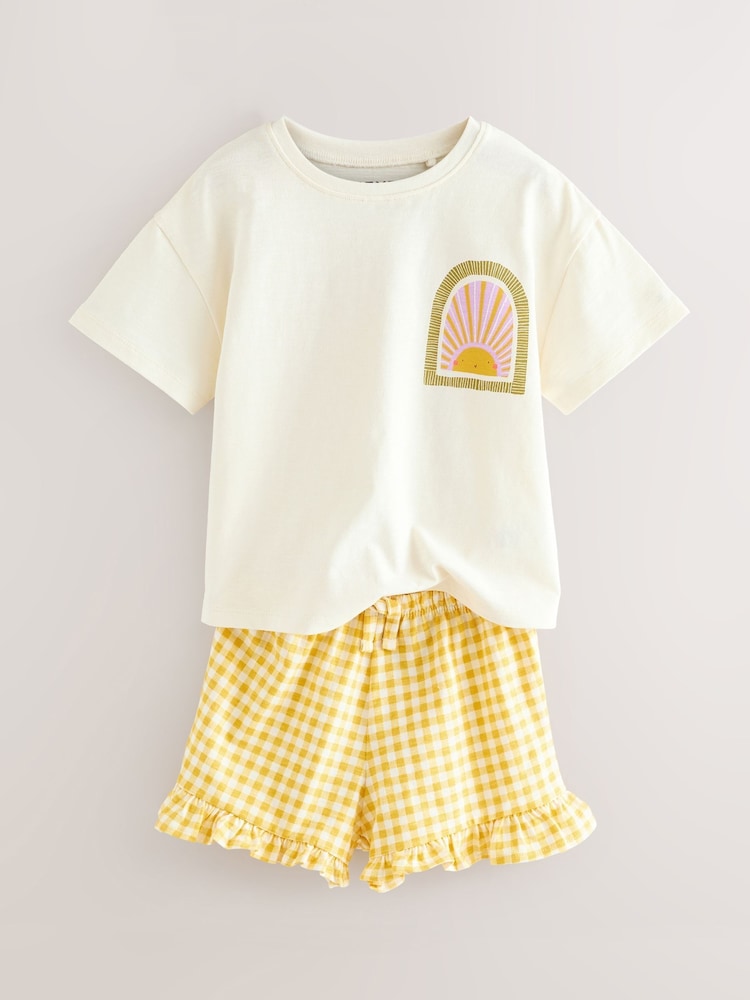 Lilac Purple Top and Shorts Set 3 Pack (3mths-7yrs) - Image 3 of 8