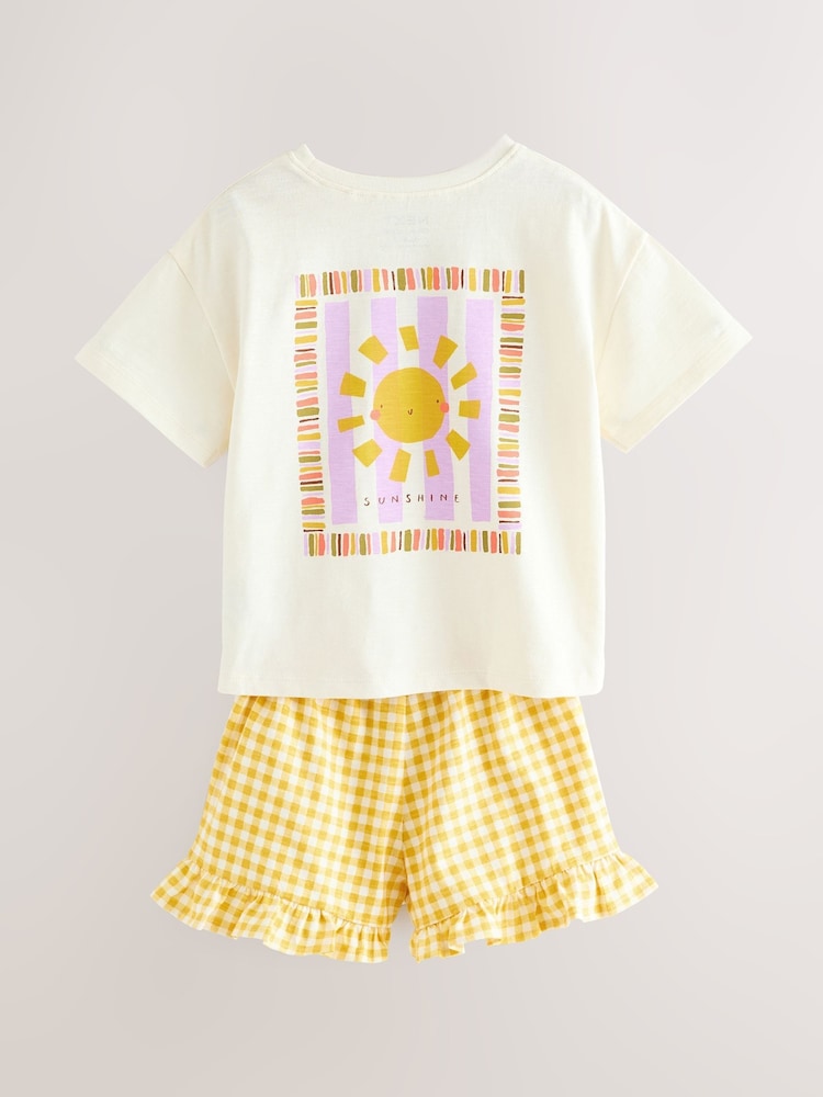 Lilac Purple Top and Shorts Set 3 Pack (3mths-7yrs) - Image 4 of 8