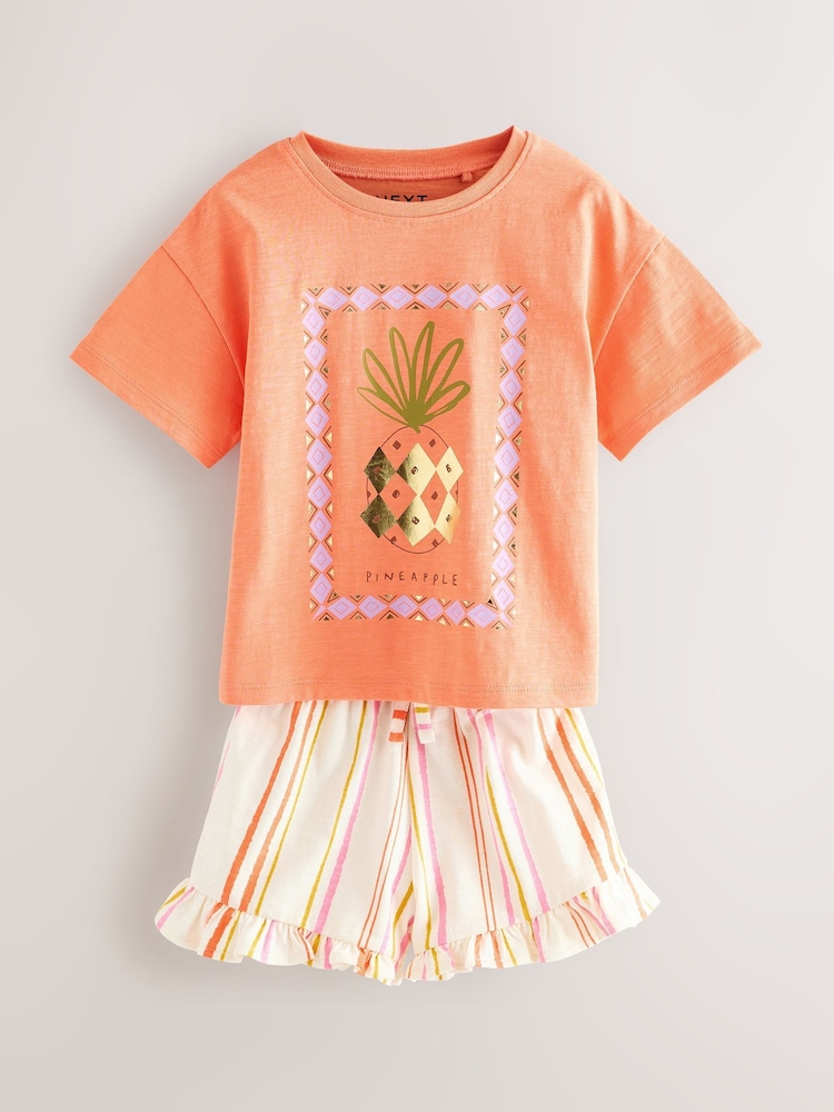Lilac Purple Top and Shorts Set 3 Pack (3mths-7yrs) - Image 5 of 8