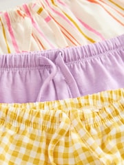 Lilac Purple Top and Shorts Set 3 Pack (3mths-7yrs) - Image 7 of 8