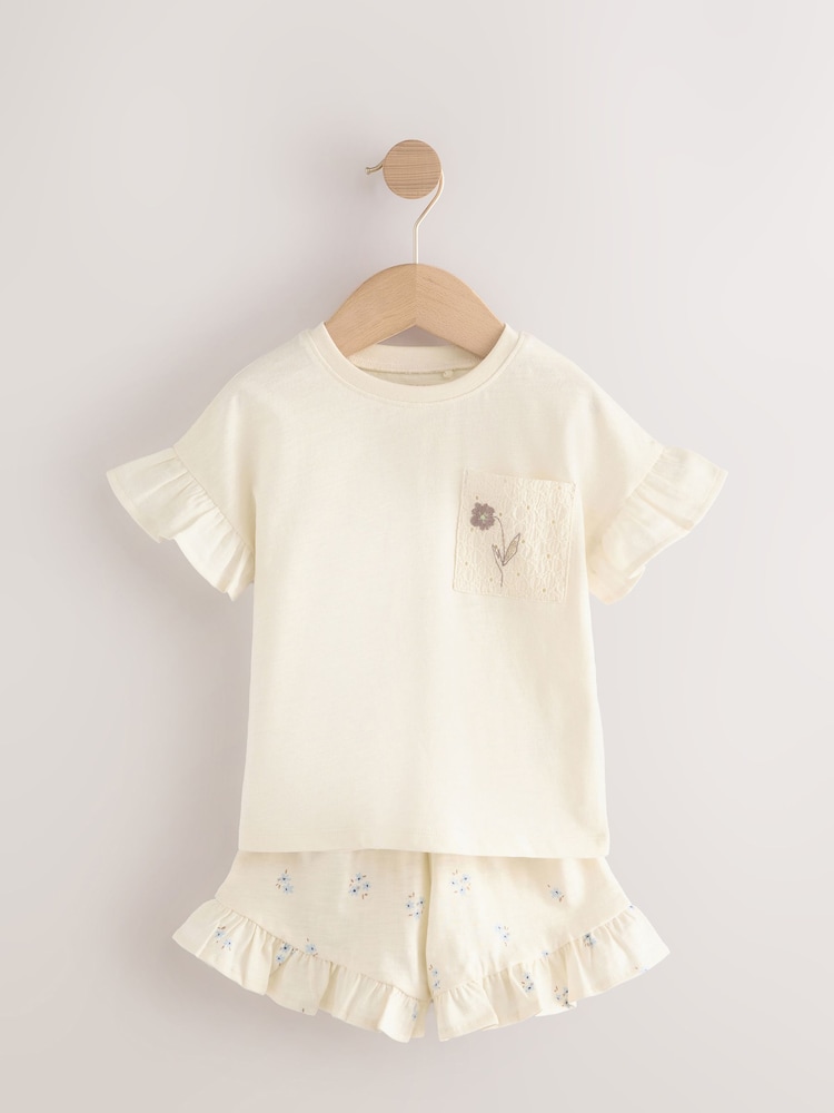 Blue Top and Shorts Set 3 Pack (3mths-7yrs) - Image 2 of 7
