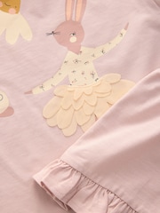 Pink Bunny Top and Shorts Set 3 Pack (3mths-7yrs) - Image 2 of 4