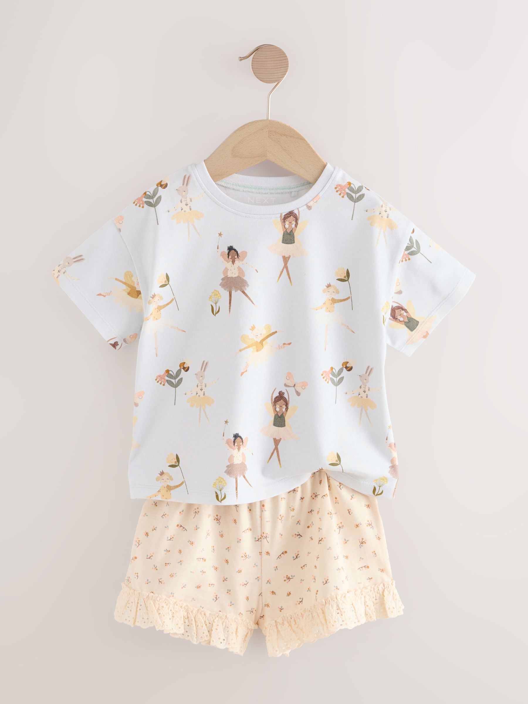 Buy Pink Bunny Top and Shorts Set 3 Pack (3mths-7yrs) from the