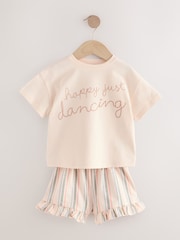 Pink Bunny Top and Shorts Set 3 Pack (3mths-7yrs) - Image 7 of 11