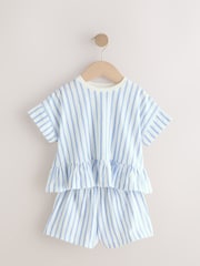Blue Top and Shorts Set 2 Pack (3mths-7yrs) - Image 5 of 9