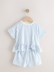 Blue Top and Shorts Set 2 Pack (3mths-7yrs) - Image 6 of 9